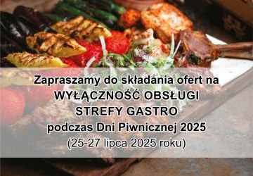 Strefa GASTRO podczas Dni Piwnicznej - zgłoś swoją ofertę