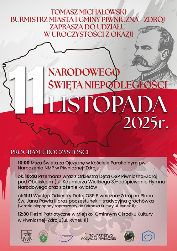 11 listopada - zapraszamy do wspólnego świętowania (program uroczystości)