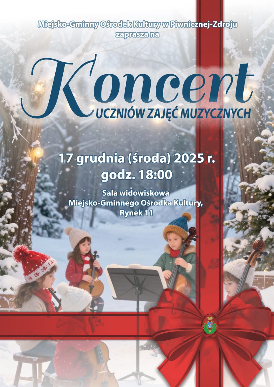 Koncert uczniów uczących się w naszym MGOK