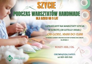 Warsztaty szycia dla dzieci!