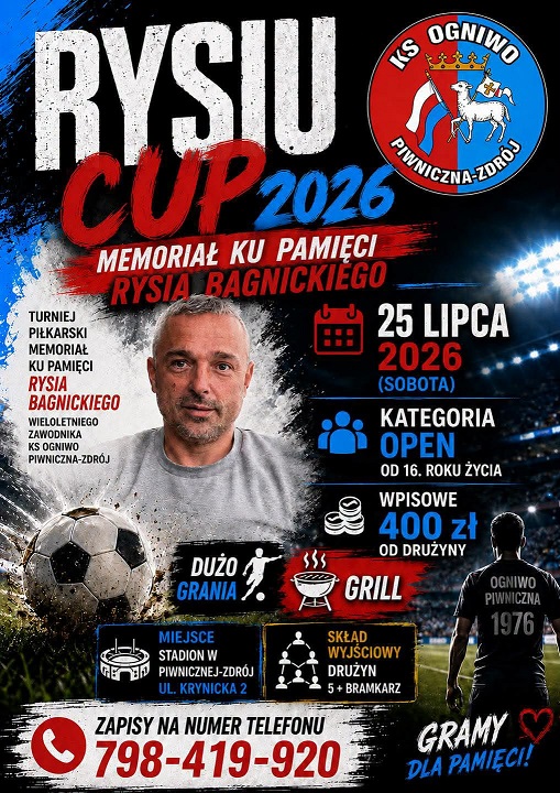 Memoriał ku pamięcie Rysia Bagnickiego-25.07.2026