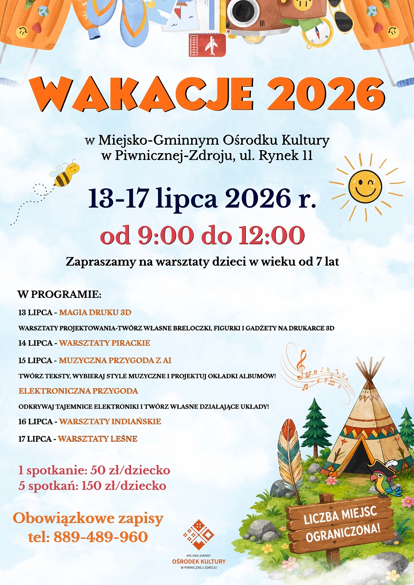 Wakacyjne warsztaty w MGOKu