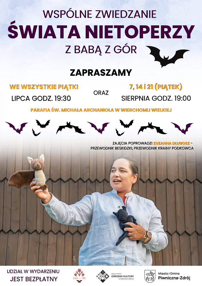 Piątkowe wakacyjne spotkania z nietoperzami