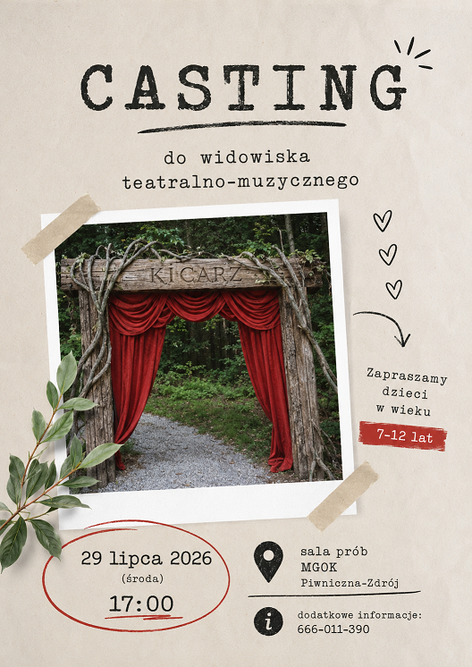 Zapraszamy dzieci na casting do wyjątkowego spektaklu!