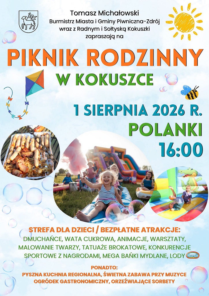 Piknik rodzinny w Kokuszce - 1.08.2026