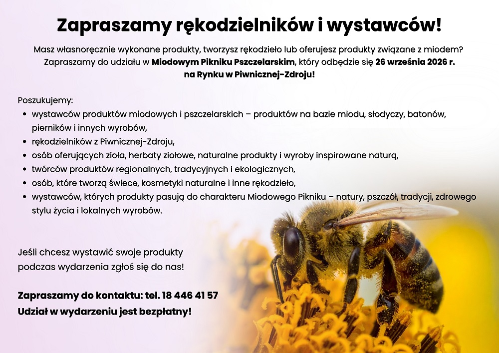 Miodowy Piknik Pszczelarski - nabór wystawców!