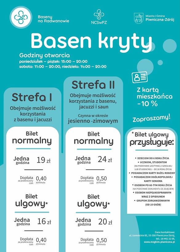 Basen kryty na Radwanowie zaprasza