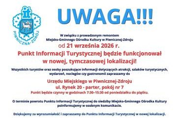Punkt Informacji Turystycznej przeniesiony do budynku Urzędu MiG